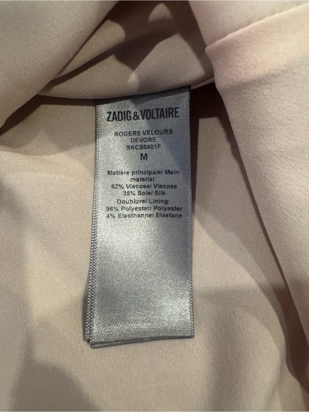 Zadig and Voltaire Rogers Velours Devore Leopard Silk Blend Dress Sz M - Picture 7 of 9